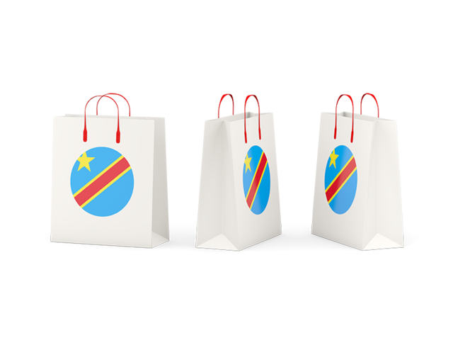 Shopping bags. Download flag icon of Democratic Republic of the Congo at PNG format