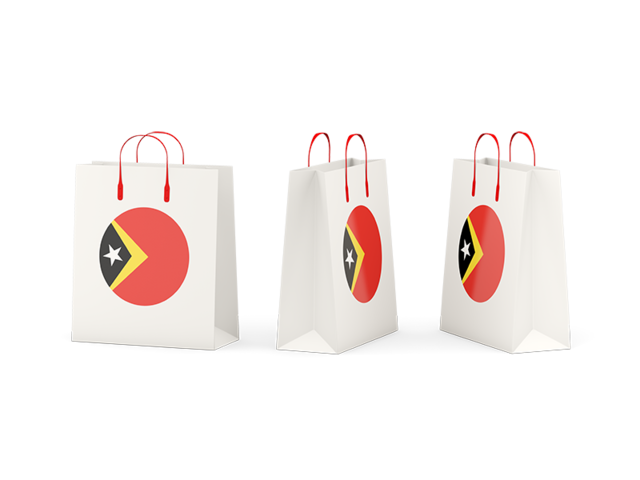 Shopping bags. Download flag icon of East Timor at PNG format