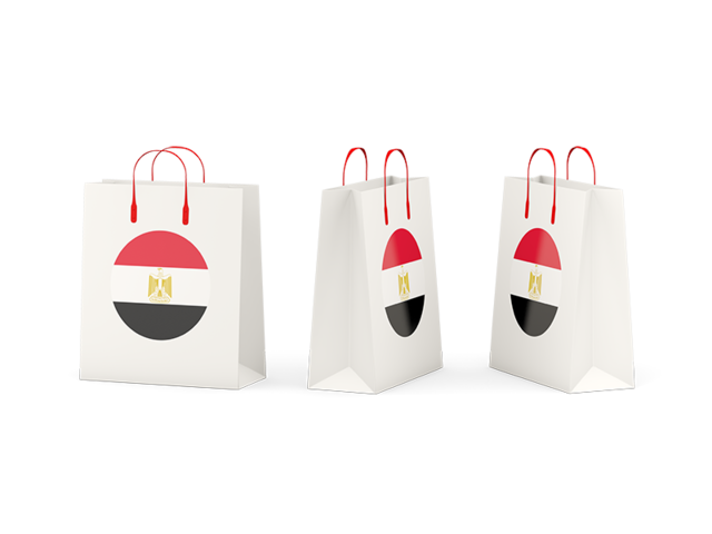 Shopping bags. Download flag icon of Egypt at PNG format