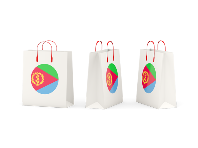 Shopping bags. Download flag icon of Eritrea at PNG format