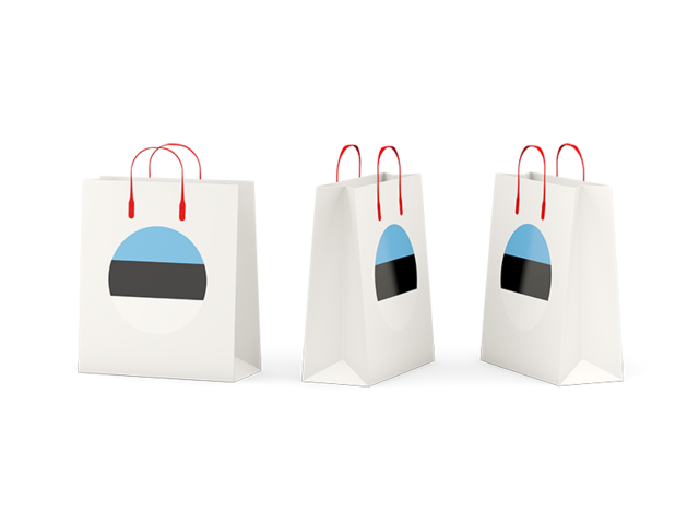 Shopping bags. Download flag icon of Estonia at PNG format