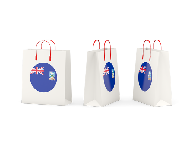 Shopping bags. Download flag icon of Falkland Islands at PNG format