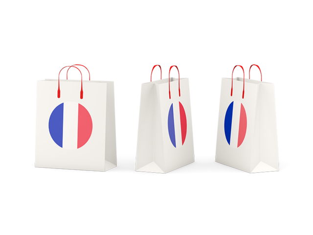 Shopping bags. Download flag icon of France at PNG format