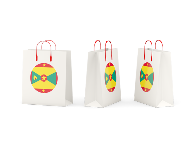 Shopping bags. Download flag icon of Grenada at PNG format
