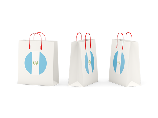 Shopping bags. Download flag icon of Guatemala at PNG format