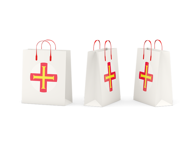 Shopping bags. Download flag icon of Guernsey at PNG format