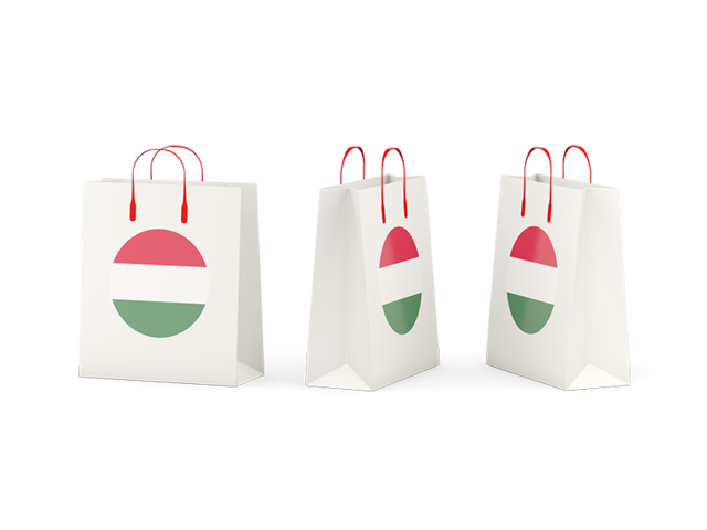 Shopping bags. Download flag icon of Hungary at PNG format
