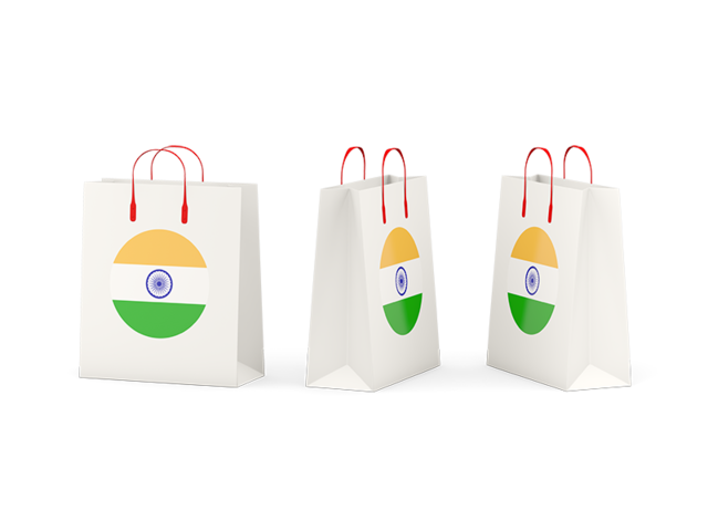 Shopping bags. Download flag icon of India at PNG format