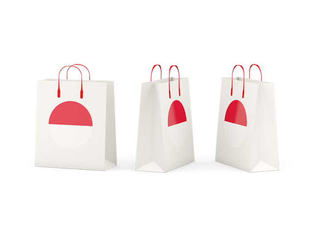 Shopping bags. Download flag icon of Indonesia at PNG format