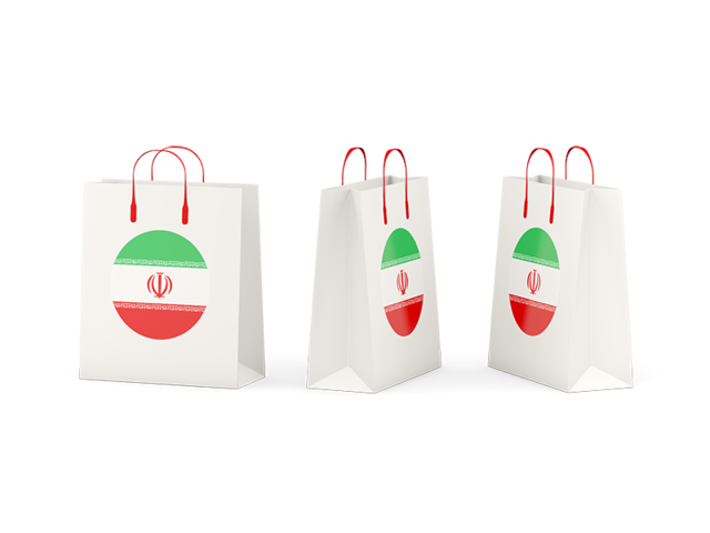 Shopping bags. Download flag icon of Iran at PNG format