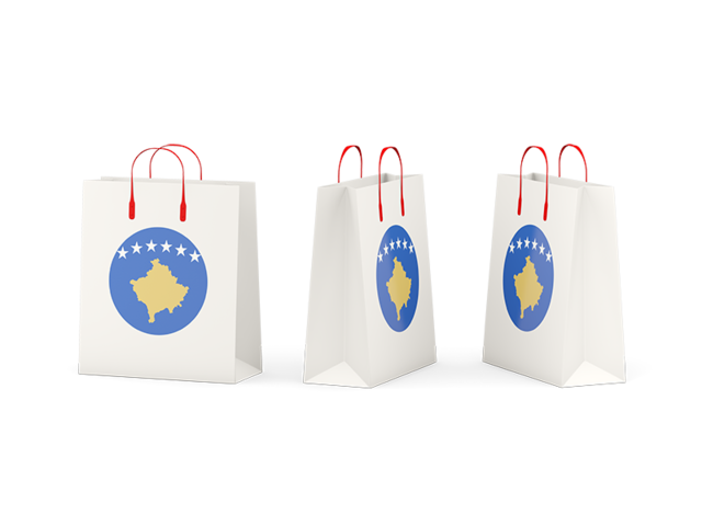 Shopping bags. Download flag icon of Kosovo at PNG format