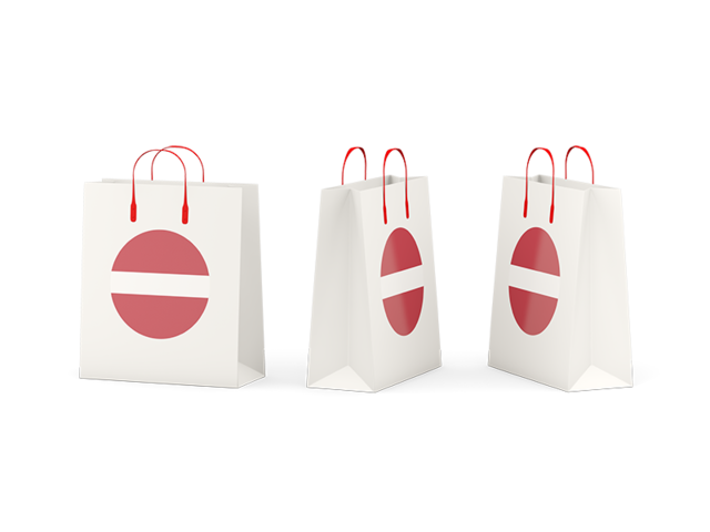 Shopping bags. Download flag icon of Latvia at PNG format