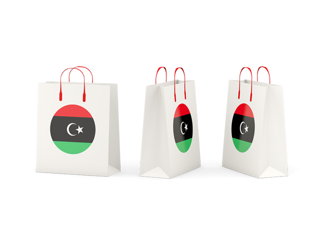 Shopping bags. Download flag icon of Libya at PNG format