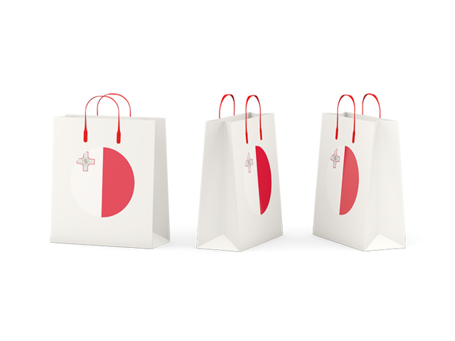 Shopping bags. Download flag icon of Malta at PNG format