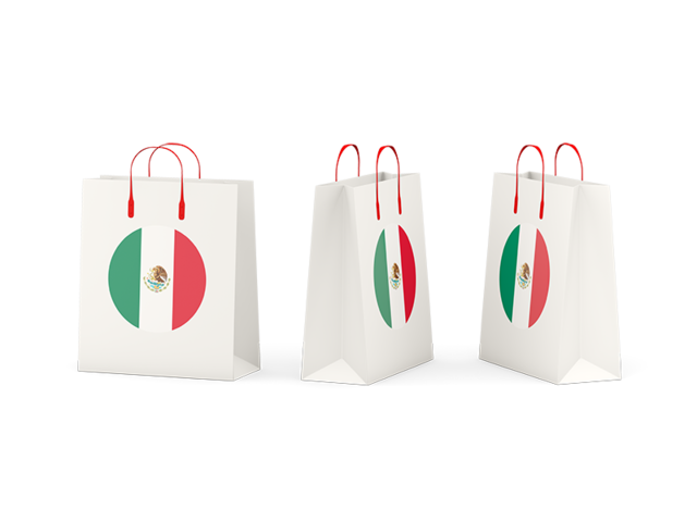 Shopping bags. Download flag icon of Mexico at PNG format