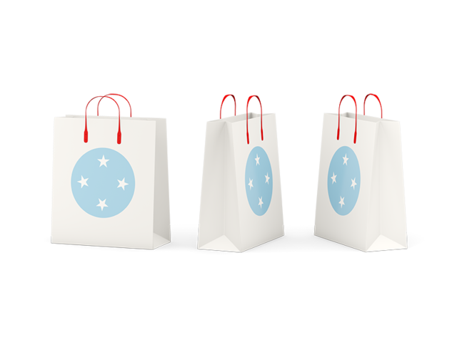 Shopping bags. Download flag icon of Micronesia at PNG format