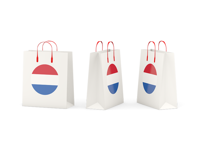 Shopping bags. Download flag icon of Netherlands at PNG format