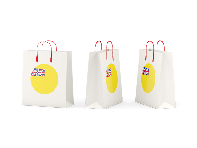 Shopping bags. Download flag icon of Niue at PNG format