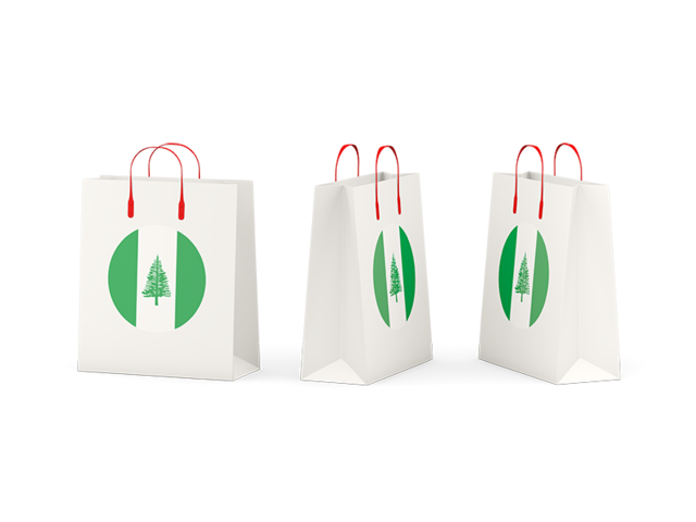 Shopping bags. Download flag icon of Norfolk Island at PNG format