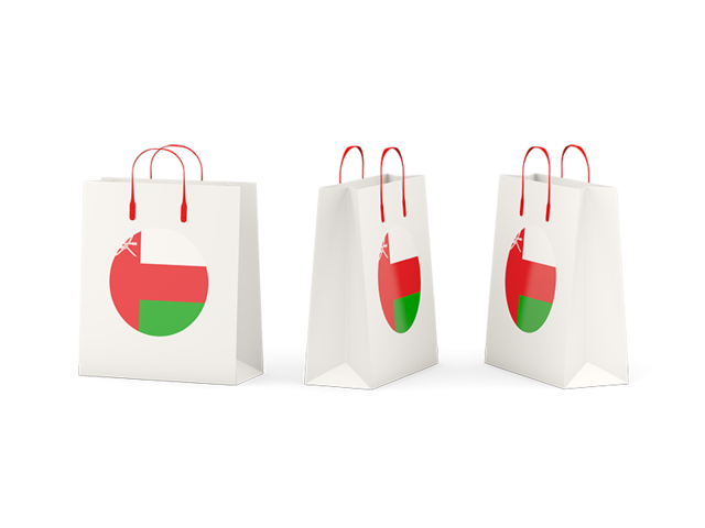 Shopping bags. Download flag icon of Oman at PNG format