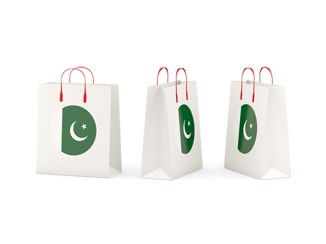 Shopping bags. Download flag icon of Pakistan at PNG format