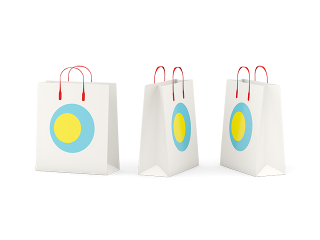 Shopping bags. Download flag icon of Palau at PNG format