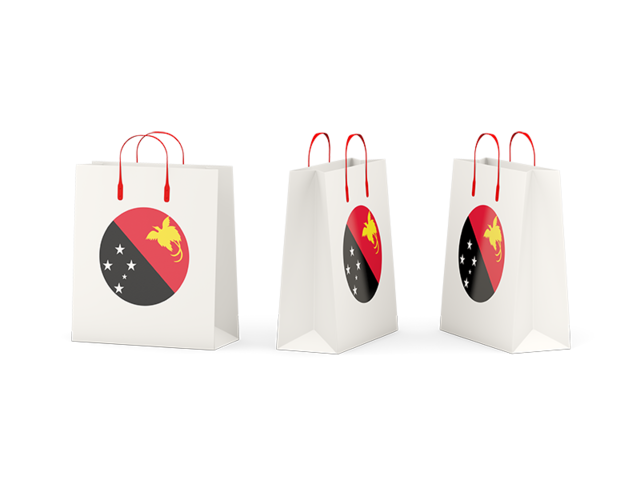 Shopping bags. Download flag icon of Papua New Guinea at PNG format