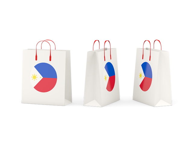 Shopping bags. Download flag icon of Philippines at PNG format