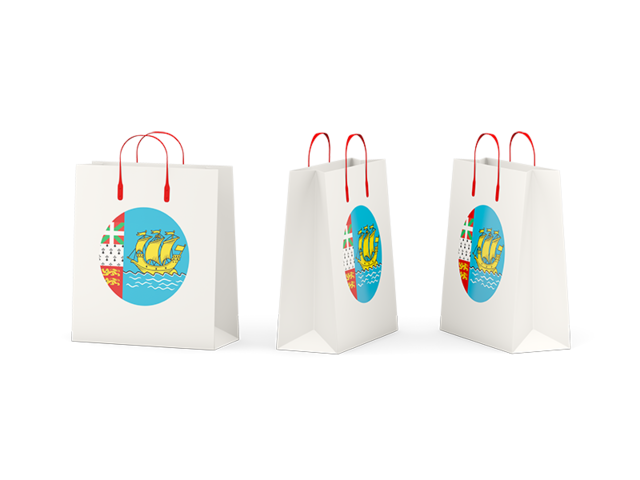 Shopping bags. Download flag icon of Saint Pierre and Miquelon at PNG format