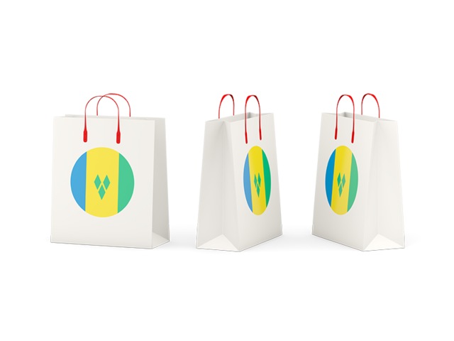 Shopping bags. Download flag icon of Saint Vincent and the Grenadines at PNG format