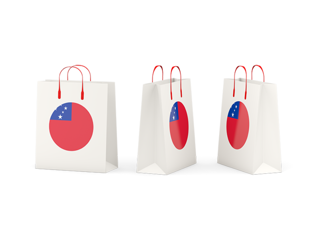 Shopping bags. Download flag icon of Samoa at PNG format