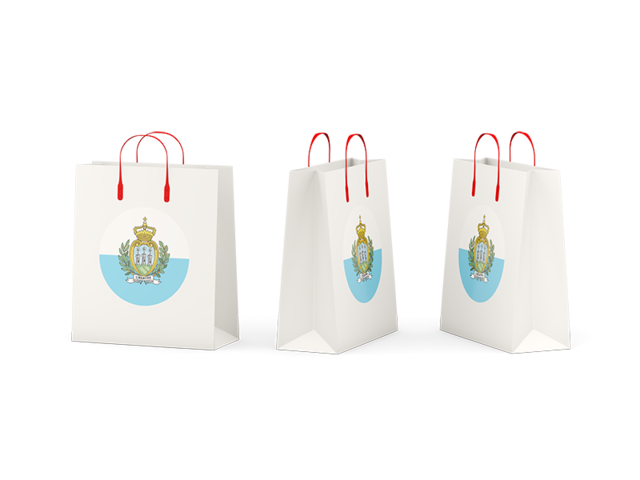 Shopping bags. Download flag icon of San Marino at PNG format