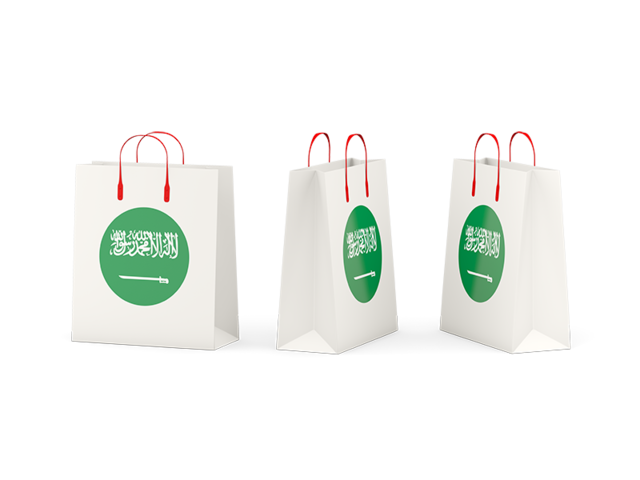 Shopping bags. Download flag icon of Saudi Arabia at PNG format