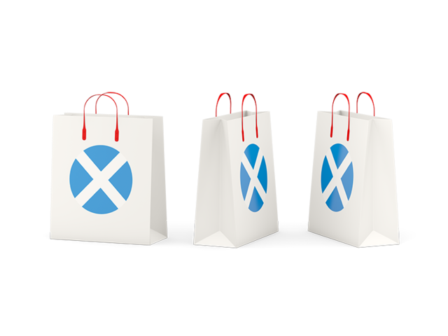 Shopping bags. Download flag icon of Scotland at PNG format