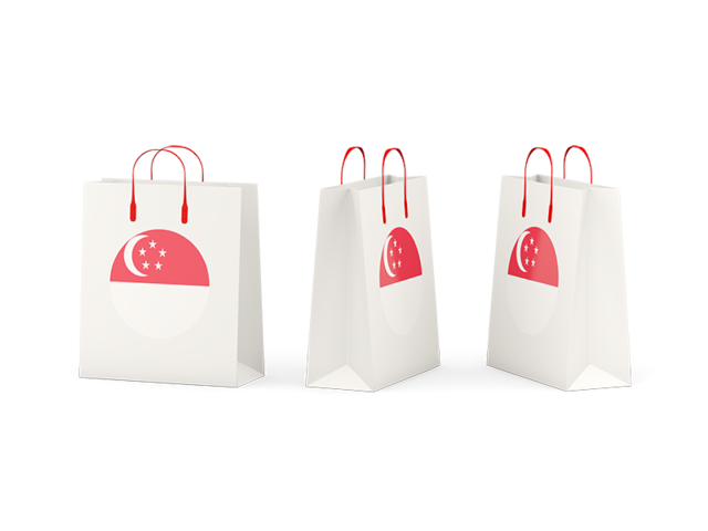 Shopping bags. Download flag icon of Singapore at PNG format