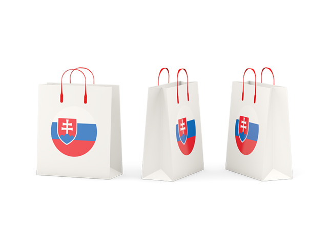 Shopping bags. Download flag icon of Slovakia at PNG format