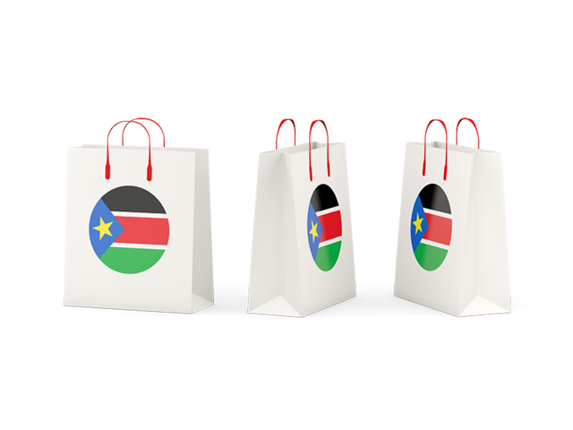 Shopping bags. Download flag icon of South Sudan at PNG format