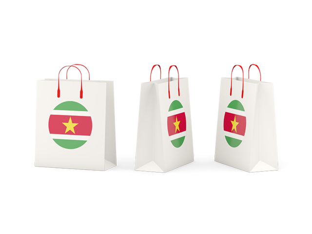 Shopping bags. Download flag icon of Suriname at PNG format