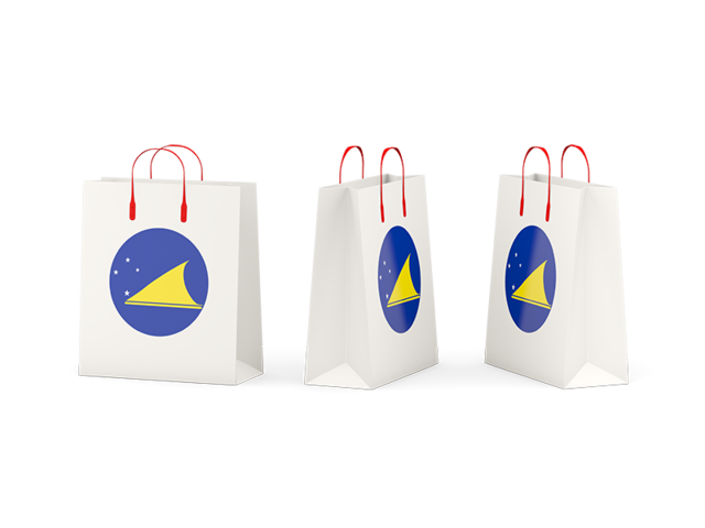 Shopping bags. Download flag icon of Tokelau at PNG format