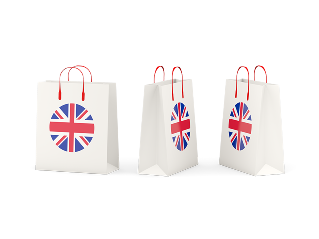 Shopping bags. Download flag icon of United Kingdom at PNG format