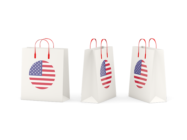Shopping bags. Download flag icon of United States of America at PNG format