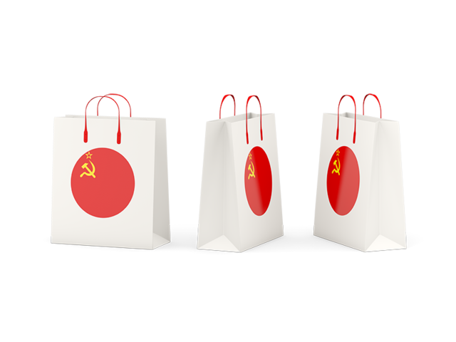 Shopping bags. Download flag icon of Soviet Union at PNG format