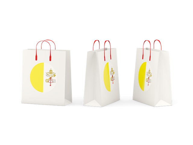 Shopping bags. Download flag icon of Vatican City at PNG format