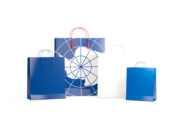 Shopping bags with flag. Download flag icon of Antarctica at PNG format