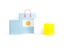 Argentina. Shopping bags with flag. Download icon.