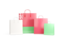 Belarus. Shopping bags with flag. Download icon.