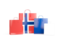Bouvet Island. Shopping bags with flag. Download icon.
