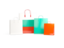 Bulgaria. Shopping bags with flag. Download icon.