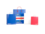 Cape Verde. Shopping bags with flag. Download icon.