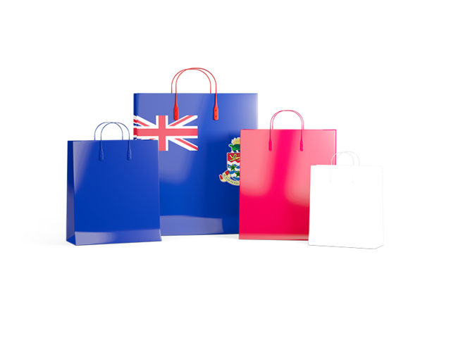 Shopping bags with flag. Download flag icon of Cayman Islands at PNG format